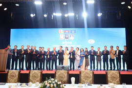 越柬企业协会2025-2029年任期委员会。图自越通社