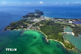 从高处俯瞰的姑苏岛。图自越通社