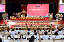 越南共产党兴安省人民委员会第一次代表大会（2025-2030年任期）。图自越通社