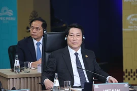 越南国家主席梁强出席第32届亚太经济合作组织（APEC）领导人会议周。图自越通社