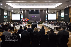 第38届东盟—美国对话会场景。图自越通社