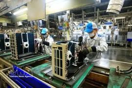 统计局代表解答媒体记者提出的问题。图自越通社