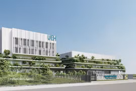 胡志明市经济大学庆和省分校效果图。图自越通社