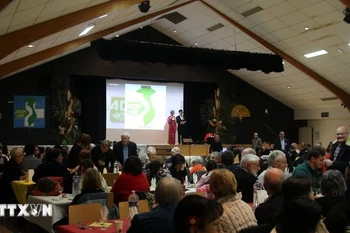 越南医疗发展援助协会举办的一场募款活动。图自越通社