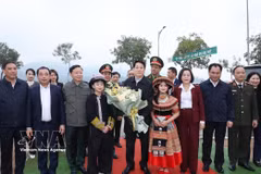 国家主席梁强出席丙午年春季“世世代代铭记胡志明主席功勋” 植树节启动仪式。图自越通社