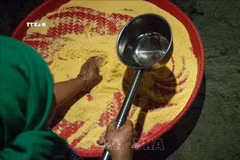 碎玉米饭——宣光省一道著名美食。图自越通社