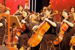 “新年音乐会”（New Year Concert）艺术晚会在海防市凤凰剧院的现代艺术空间内倾情上演。图自越通社