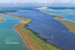 油汀1号、油汀2号和油汀3号光伏电站项目占地面积约720公顷，曾是东南亚规模最大的光伏电站群。图自越通社