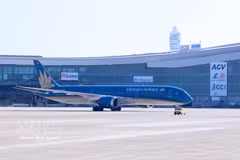 越南航空公司继续扩大机队和航线网络。图自越通社