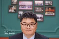 中国华侨大学海上丝绸之路研究院院长黄日涵教授。图自越通社
