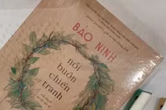 作家宝宁的作品《战争哀歌》。图自越通社信息网