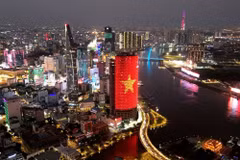 胡志明市中心。图自越通社
