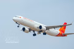 富国太阳航空公司执飞广治省同海—庆和省金兰航线。图自越通社