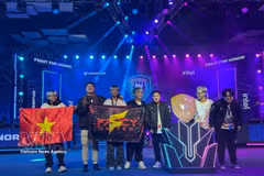 越南代表队——Fancy United Esports 战队亮相2026年掠夺者亚太电竞大赛。图自越通社