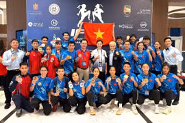 越南青年泰拳队在2025年世界青年锦标赛勇夺四金。图自越通社