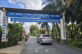 达到新农村建设标准的乡份在行政单位调整完成后将达约64%至65%。图自越通社
