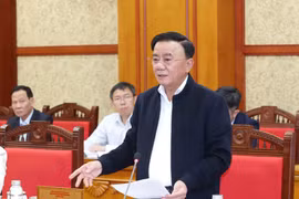 越共中央政治局委员、书记处常务书记陈锦秀。图自越通社