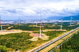 平定省风力发电机。图自越通社