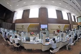 Vietcombank交易所。图自越通社