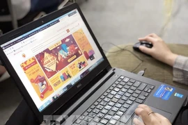 越南电子商务平台。图自越通社