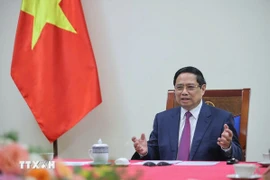 政府总理范明政与柬埔寨首相洪玛奈通电话