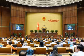第十五届国会第九次会议场景。图自nhandan.vn