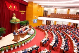 越共十三届十二中全会开幕。图自越通社
