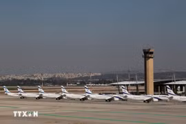以色列航空公司的飞机。图自新华社/越通社