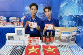 附图：同塔省青年参加一场创业活动。图自越通社