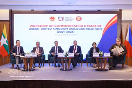 纪念东盟与英国建立对话伙伴关系5周年（2021~2026年）的研讨会现场。图自越通社