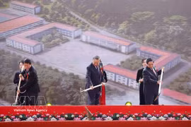 苏林总书记出席2026年陆地边境乡九年一贯制寄宿学校同步动工仪式