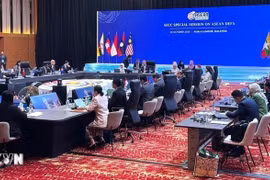 东盟经济共同体理事会会议。图自越通社