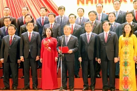 武大胜同志发表讲话。图自越通社