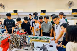 越南为科学、技术、工程和数学（STEM）等领域培养高素质、高技能的人力资源队伍。图自越通社
