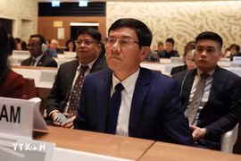 越南国家审计署副审计长尹英诗率团出席东盟最高审计机关组织（ASEANSAI）第八次大会。图自越通社