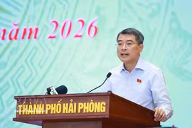 越南政府总理黎明兴发表讲话。图自越通社