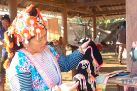  奠边省赫蒙族传统服饰：手工技艺与文化记忆的传承