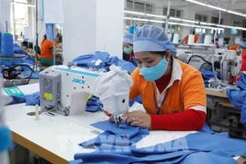 兴越纺织公司纺织厂。图自越通社