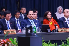 越南政府总理范明政出席第22届东盟-印度峰会。图自越通社