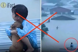 人工智能生成的假消息。图自越通社