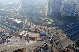 安富路口项目是主要交通干道的交汇​​点。图自越通社