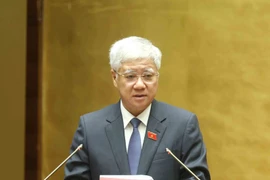 越共中央政治局委员、中央书记处书记、祖国阵线中央委员会主席杜文战。图自越通社