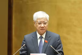 越共中央政治局委员、中央书记处书记、祖国阵线中央委员会主席杜文战。图自越通社