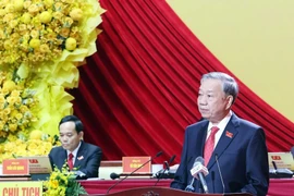 越共中央总书记苏林出席大会并发表指导性讲话。图自越通社