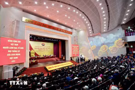 新胡志明市市委第一次代表大会（2025—2030年任期）隆重开幕。图自越通社