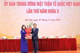 裴氏明怀同志担任第十届越南祖国阵线中央委员会主席