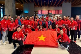 越南健美队在世锦赛上斩获三项亚军。图自越通社