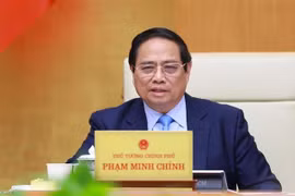 政府总理范明政主持召开了2025年6宇哥分立法工作专题会议。图自越通社