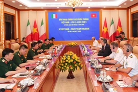 第五次越南—意大利国防政策对话在越南国防部总部举行。图自越通社