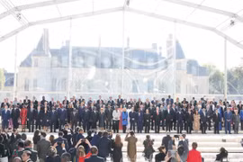 当地时间2024年10月4日下午越共中央总书记、国家主席苏林出席第十九届法语国家组织首脑会议开幕式。图自越通社